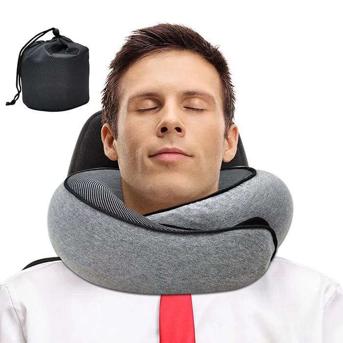 U-Shaped Travel Neck Pillow | Ergonomic Memory Foam Support - Zyvlio