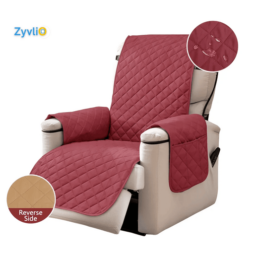 Recliner Chair Waterproof Slipcover | Durable & Stretchable Protector for Pets, Kids & Nursing Parents - Zyvlio