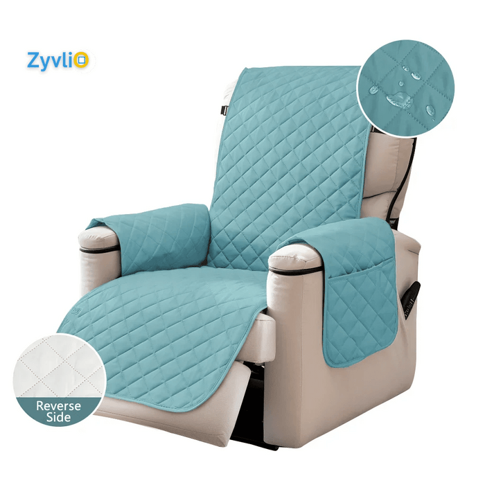 Recliner Chair Waterproof Slipcover | Durable & Stretchable Protector for Pets, Kids & Nursing Parents - Zyvlio