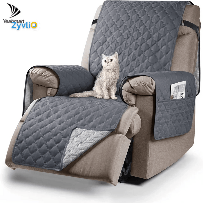 Recliner Chair Waterproof Slipcover | Durable & Stretchable Protector for Pets, Kids & Nursing Parents - Zyvlio