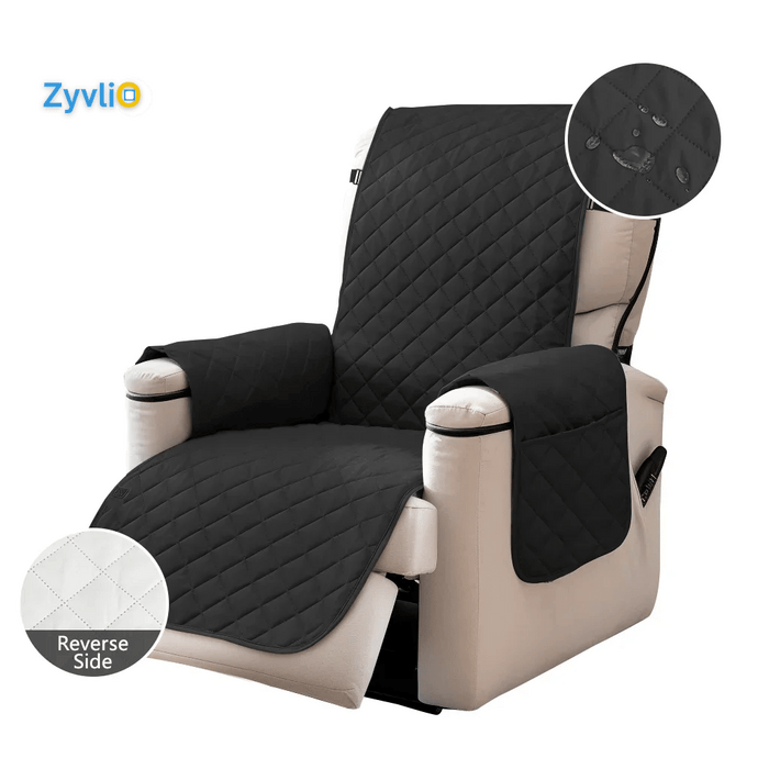 Recliner Chair Waterproof Slipcover | Durable & Stretchable Protector for Pets, Kids & Nursing Parents - Zyvlio