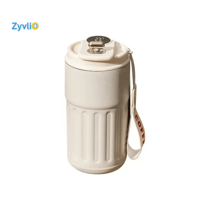 450mL Smart Thermal Mug – Stainless Steel Vacuum Bottle with Temp Display - Zyvlio