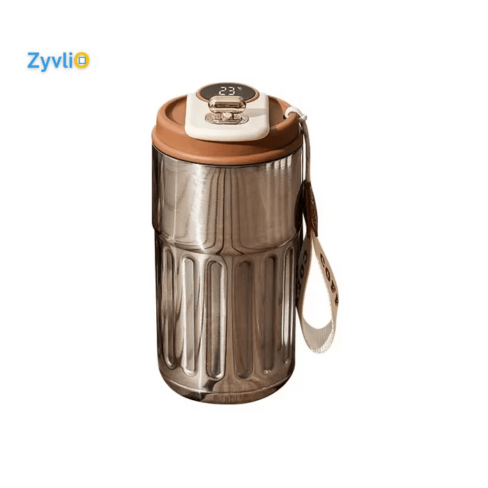 450mL Smart Thermal Mug – Stainless Steel Vacuum Bottle with Temp Display - Zyvlio