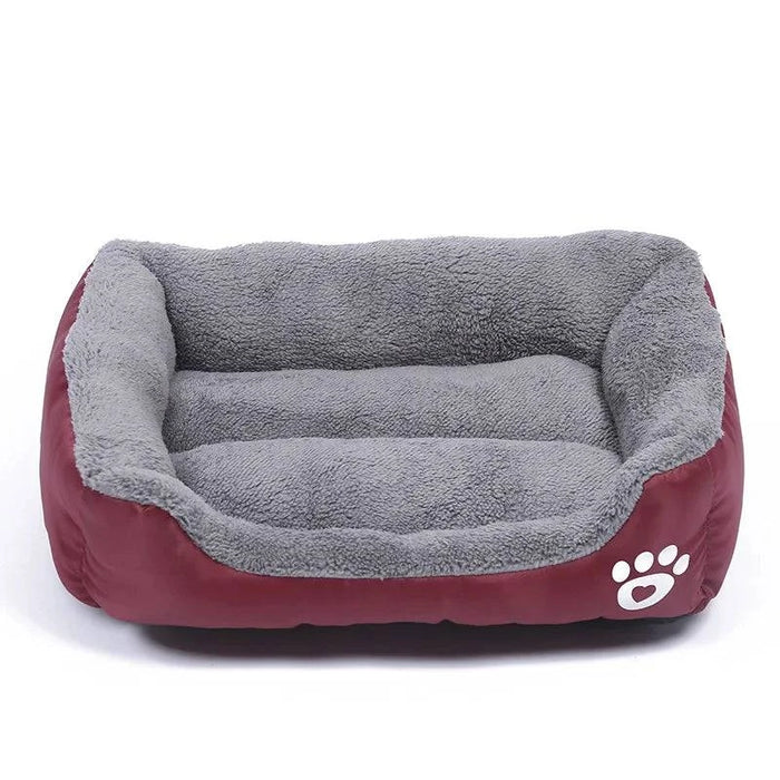 Large Waterproof Pet Bed | Washable Square Cushion for Cats & Dogs - Zyvlio