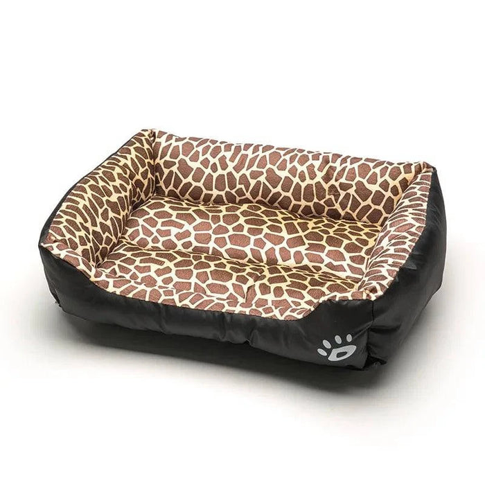 Large Waterproof Pet Bed | Washable Square Cushion for Cats & Dogs - Zyvlio