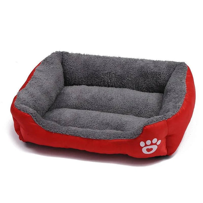 Large Waterproof Pet Bed | Washable Square Cushion for Cats & Dogs - Zyvlio